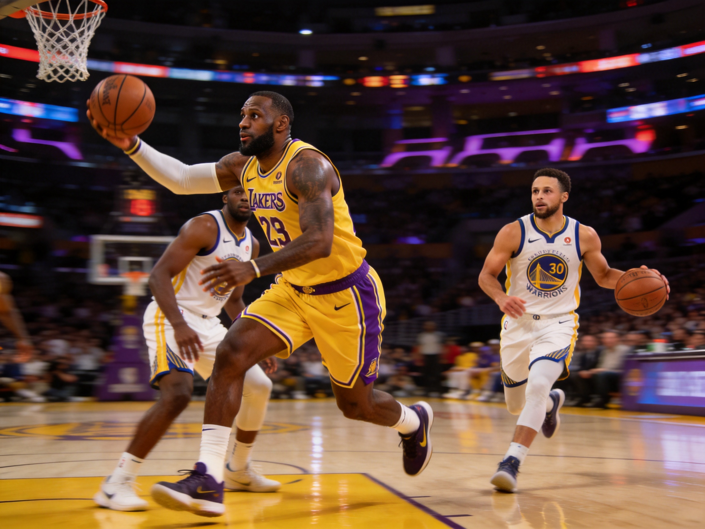 NBA湖人勇士比赛